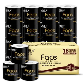 洁柔  有芯卷纸200g16卷卫生纸巾韧性十足