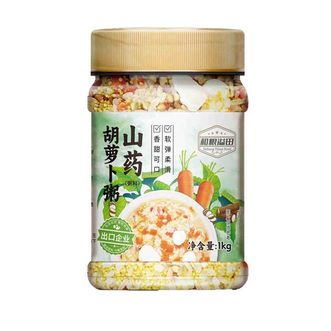 溢田YITASTE  山药胡萝卜粥1kg 多种膳食杂粮科学搭配 当季新米罐装