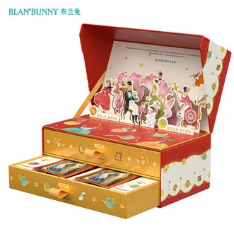 布兰兔/BLANBUNNY  植萃轻养日夜花果茶礼盒含趣味卡片多口味乌龙茶砖创意礼物