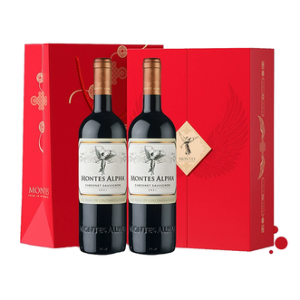 MONTES  智利蒙特斯 欧法赤霞珠 干红葡萄酒 双支礼盒装