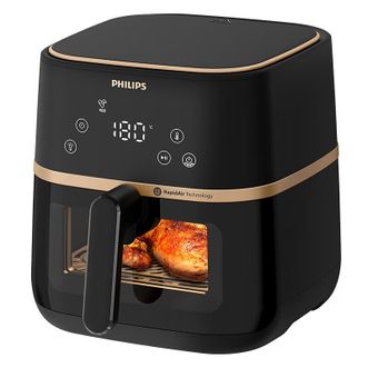 飞利浦/Philips  空气炸锅家用5L大容量 可视化不用翻面 智能液晶触控 宽温域多功能电炸锅