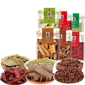 塞翁福  辣椒小茴香香叶桂皮花椒八角 家用调味香料卤味腌料组合装