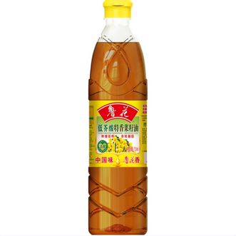 鲁花  低芥酸特香菜籽油 750mL*1瓶  大容量装 一级品质  压榨工艺