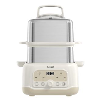 科西(KEHEAL)  10L大容量电蒸锅  电炖锅  智能多功能蒸炖一体锅  CD-MC1  燕麦白