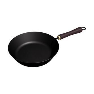 DStt  精铁煎锅26cm 前程朤朤真不锈料理煎炒锅 燃气炉明火通用 DSQCLL