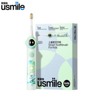 笑容加 (usmile)  儿童电动牙刷Q20【缤纷绿】 实时漏刷提醒 数字牙刷科学防蛀
