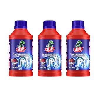 水卫仕/SEAWAYS  管道疏通剂500g厨房马桶卫生间管道强力疏通剂3瓶 cjsws41127-ZS