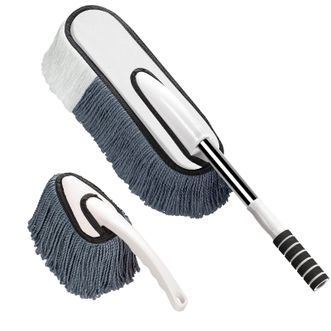 悦卡（YUECAR）  可伸缩子母掸 汽车掸子洗车拖把 软毛不伤车除尘刷车