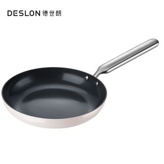德世朗（DESLON）  小满系列钛陶瓷不粘煎锅24cm家用不粘煎锅煎牛排煎蛋锅易清洁陶瓷釉面煎锅