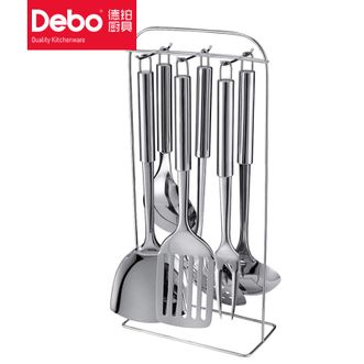 德铂（Debo）  伊托堡厨房七件套 厨房用具不锈钢锅铲汤勺漏勺饭勺组合装