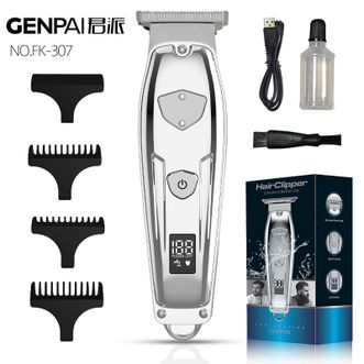 君派（GENPAI）  电动油头推剪理发器雕刻渐变推白家用理发剪全身水洗专业理发店发廊电推子 307电动理发器