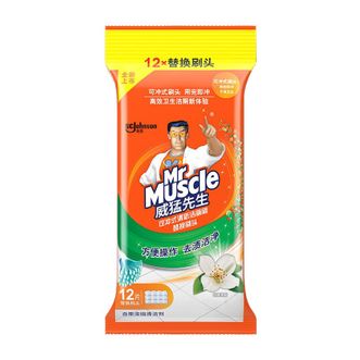 威猛先生 清新洁厕刷替换刷头 懒人刷 12片 淡雅清新