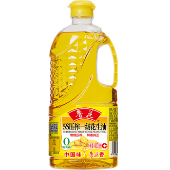 鲁花 花生油900ML/瓶 5S物理压榨一级粮油 鲁花 花生油900ML/瓶 5S物理压榨一级粮油