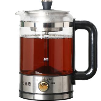 喜猪  大容量1.3升办公室煮茶器蒸汽高温喷淋黑茶煮茶壶全自动保温大容量1.3升