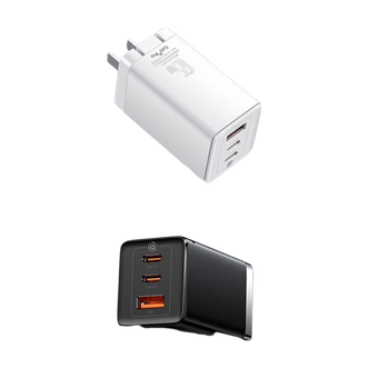 倍思/Baseus  GaN5 Pro氮化镓快充充电器2C+U  65W  中规  黑色