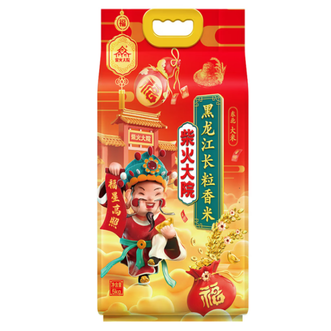 柴火大院  黑龙江长粒香大米 10 斤*财神系列