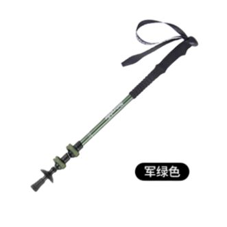 挪客（NatureHike）  晴雪铝合金三节登山杖儿童徒步手杖超轻伸缩成人爬山户外男女 男款军绿(61-135CM）