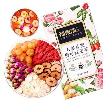 福东海  人参红枣枸杞桂圆茶200g 养生茶包姨妈茶