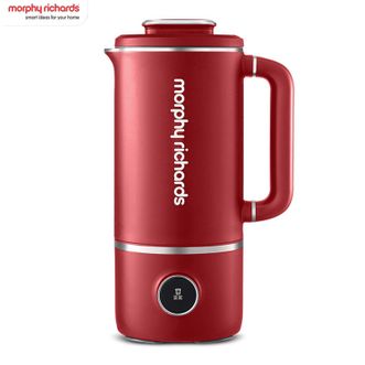 摩飞 /Morphy Richards  破壁机 静柔音豆浆机 智能预约全自动免煮五谷杂粮破壁料理机 多功能加热榨汁小型迷你款 红色
