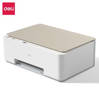 得力/Deli  C419Ws彩色喷墨打印机 打印、复印、扫描多功能一体机 浅咖色