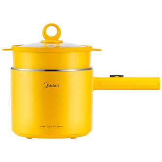 美的/Midea  电煮锅电蒸锅小电锅多功能学生宿舍家用方便面小功率双层小煮锅 MC-XZE1604