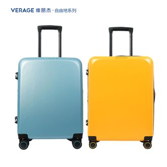 维丽杰（VERAGE）  行李箱拉杆箱登机24英寸密码锁结实耐用旅行箱子GM20062W/24寸大容量高颜值箱子