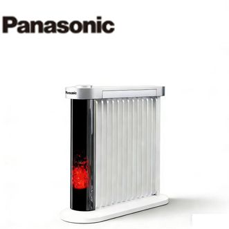 松下/Panasonic  电油汀取暖器家用电暖器电热暖气片电烤炉大面积全屋升温3D仿真炭火火焰 13片 语音控制 DS-D217ACW