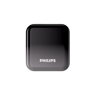 飞利浦（PHILIPS）   充电宝 自带线超薄小巧便携 10000毫安  黑灰渐变【自带线Type-C】 DLP2209  移动电源