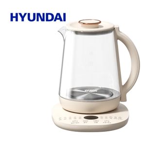 Hyundai  电热水壶 养生壶 1.8L大容量 24小时预约 高硼硅玻璃 耐高温（）