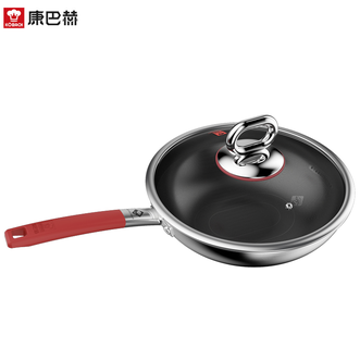 康巴赫  正品真钛0涂层不粘炒锅第三代32cm家用少油烟炒菜锅KGO-C32T真钛