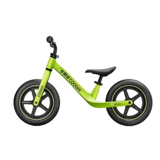 酷骑/COOGHI  儿童平衡车1-6岁宝宝滑步车12寸轻便车身初学者S2绿色/粉色