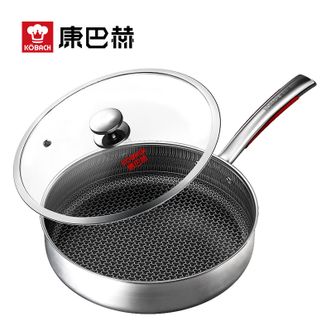 康巴赫（KBH）  第3代蜂窝不锈钢煎盘26cm JFG26A3 不挑炉灶