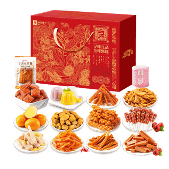 良品铺子   手抓包礼盒108型667g  14款零食大礼包整箱送朋友生日礼物肉干脯辣条卤味解馋小吃年货礼盒