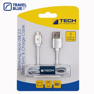 TRAVEL BLUE  Samsung微型USB 2.0充电数据线线长1米