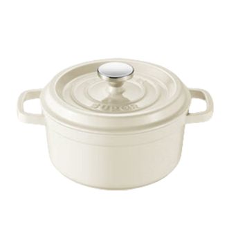 苏泊尔/Supor  汤锅 珐琅锅铸铁锅炖锅煮锅搪瓷锅燃气电磁炉通用 ET22MF01 直径22cm 茶白色