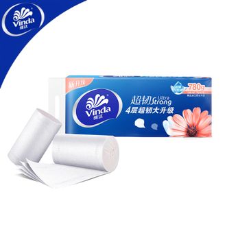 维达  超韧无芯卷纸4层78克*10卷 卫生纸纸巾厕纸卷纸 温和亲肤超韧大升级
