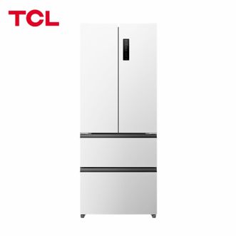 TCL  410升T7法式四门58cm超薄平嵌入式底部散热双净味双循环冰箱风冷无霜 R410T7-DQ 白色