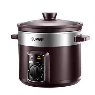 苏泊尔（SUPOR）  电炖锅4L紫陶系列家用炖盅煲汤锅机械型电炖锅煮粥锅