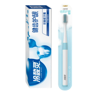 冷酸灵  抗敏感多效护理牙膏组合套装 健齿护龈牙膏185g+云感觉牙刷1支