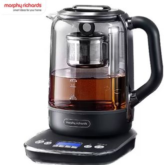 摩飞 /Morphy Richards  养生壶煮茶器1.7L容量煮茶壶智能升降电水壶烧水壶电热水壶迷你玻璃花茶壶开水壶烧水壶煮水壶