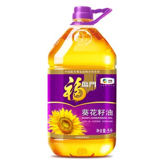 福临门  压榨一级葵花籽油 5L