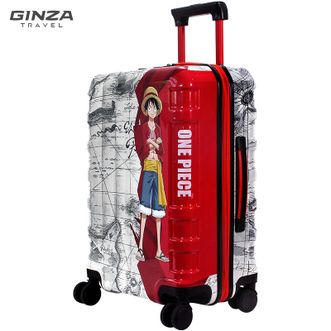 银座  结实耐用usb充电口旅行箱TSA密码锁航海王联名路飞行李箱A-9827（24寸）