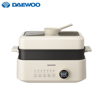 大宇（DAEWOO）多功能锅蒸鲜料理锅 家用电蒸锅电火锅蒸汽炸空气炸锅电煮锅电炒锅 大宇S20