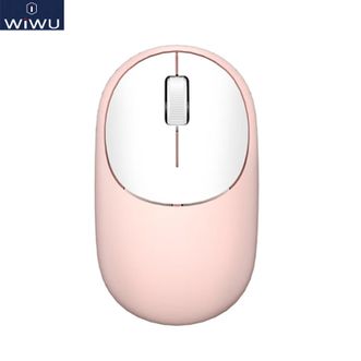 WiWU  无线鼠标WM107【粉白色】 威猫系列 无线传输 电脑办公 握感舒适 学生党 游戏党 笔记本