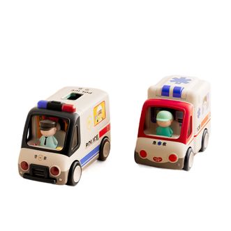 汇乐  儿童玩具车救护车宝宝玩具仿真汽车玩具警车过家家男女孩周岁礼物