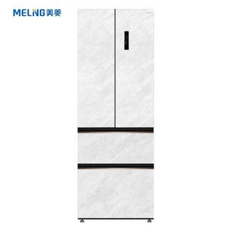 美菱/Meiling  400升一级双变频家用超薄嵌入式冰箱雪山白 BCD-400WP9BT