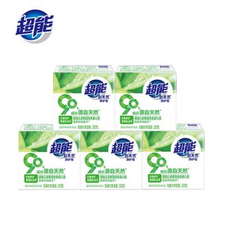 超能  自天然净护皂200g*5块 透明皂家用实惠装