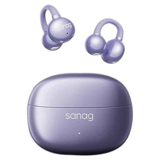 赛那/sanag  蓝牙耳机耳夹式【重磅新品】骨传导耳机概念开放式真无线不入耳适用华为苹果小米 【动感低频】葡萄紫