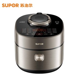 苏泊尔/Supor  电压力锅5L升精钢球釜智能IH高压锅饭锅一体煮饭煲汤一锅双胆家用2200w猛火