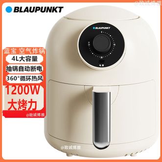 BLAUPUNKT  4L大容量空气炸锅电炸锅不用翻面多功能炸薯条机360循环热风不沾涂层BP-KQZ507